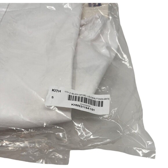 KITH x Wilson White Oxford Shirt Small Ludlow Button Down Men’s Size Logo - Picture 12 of 12